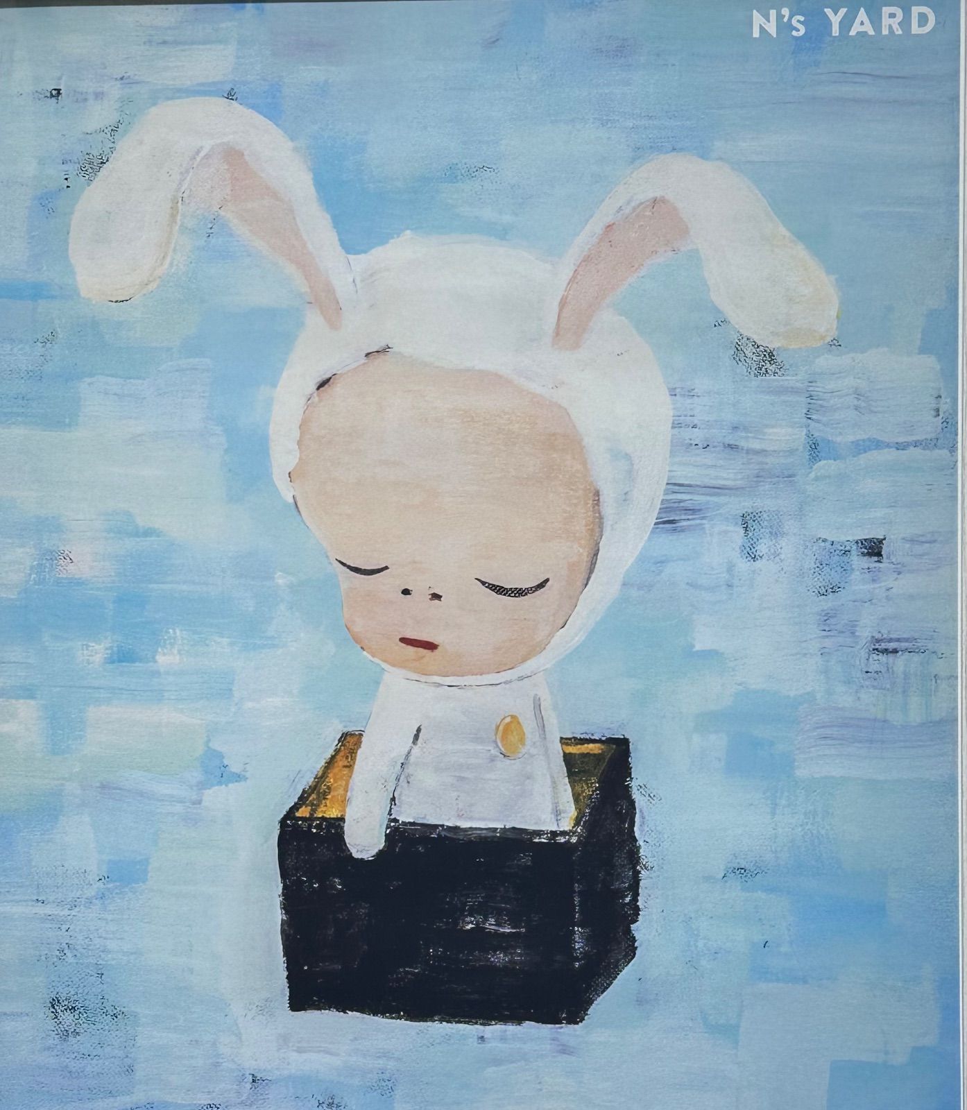 額付】【真作】奈良美智「Little Bunny in the Box」オフセット