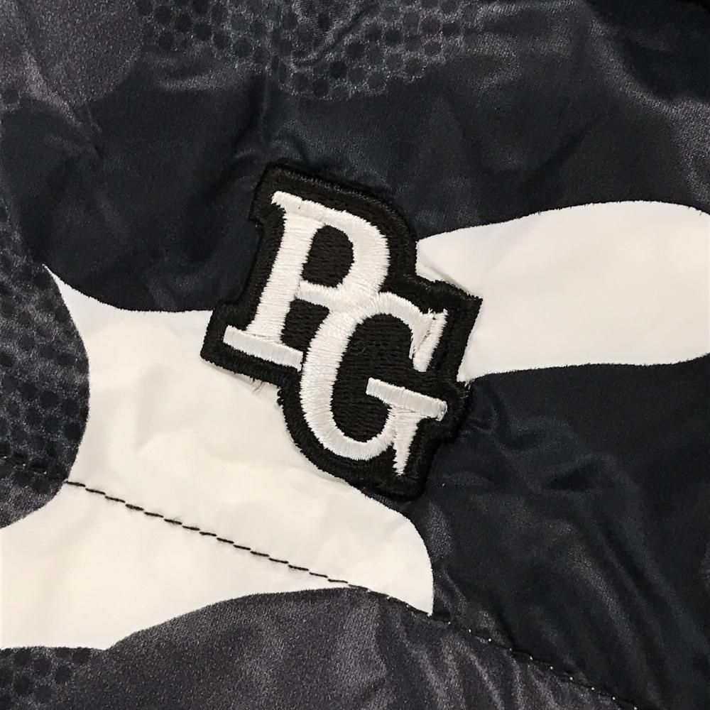 美品】パーリーゲイツ 4WAYダウンジャケット 黒×白 カモフラ柄 迷彩