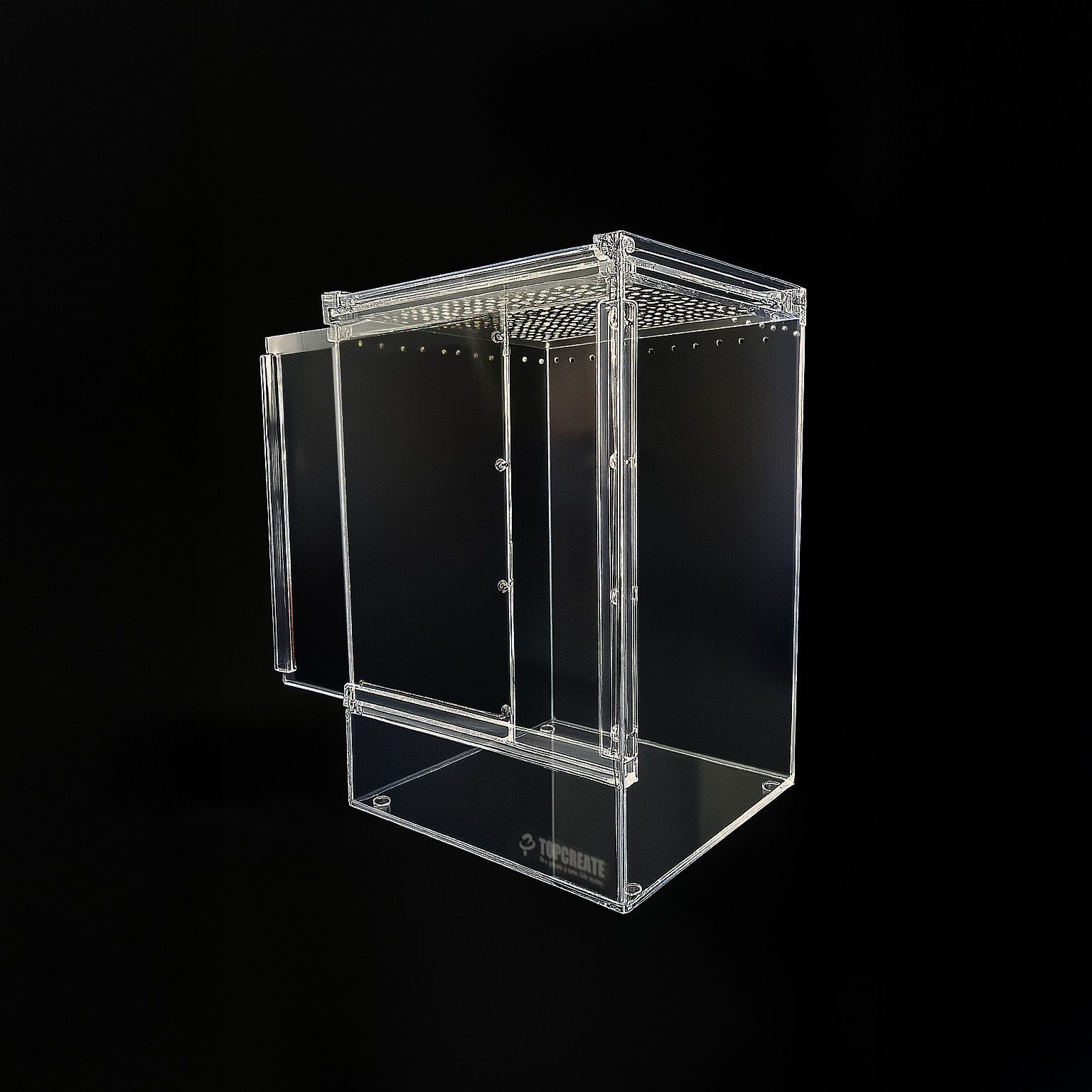爬虫類ケージ アクリルケージ TOP-AC-SV04【アクリル4mm】20×20×30