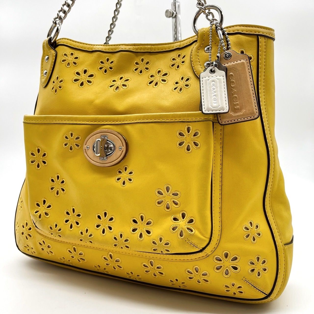 良品】COACH コーチ ショルダーバッグ トートバッグ 肩掛け ターン