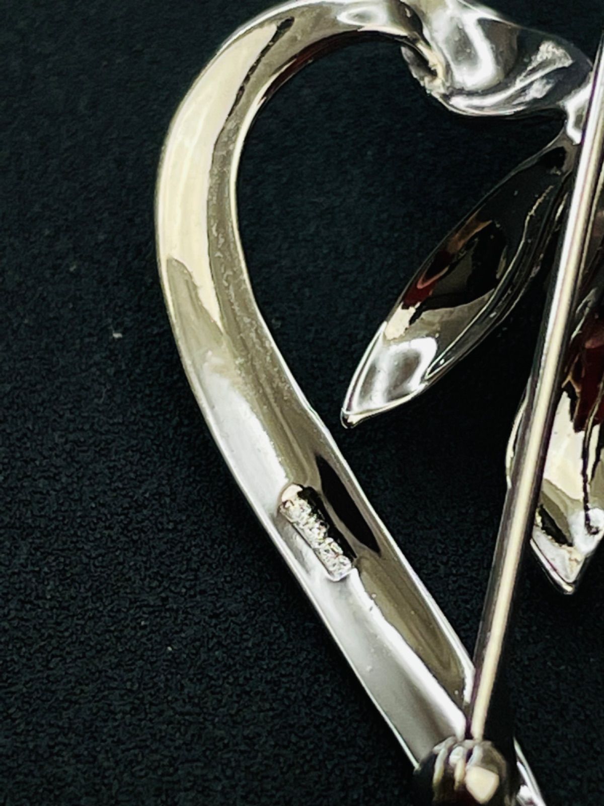 美品 アコヤ本真珠パール5.7-5.8mm ブローチ 花モチーフ シルバー 金具