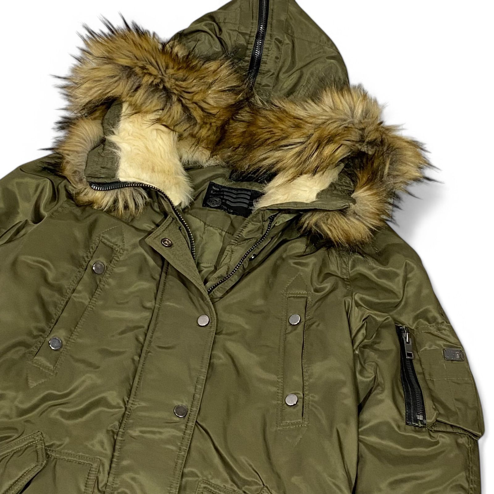 訳アリ】DIESEL ディーゼル TYPE N.78 ミリタリー ファー中綿 コート