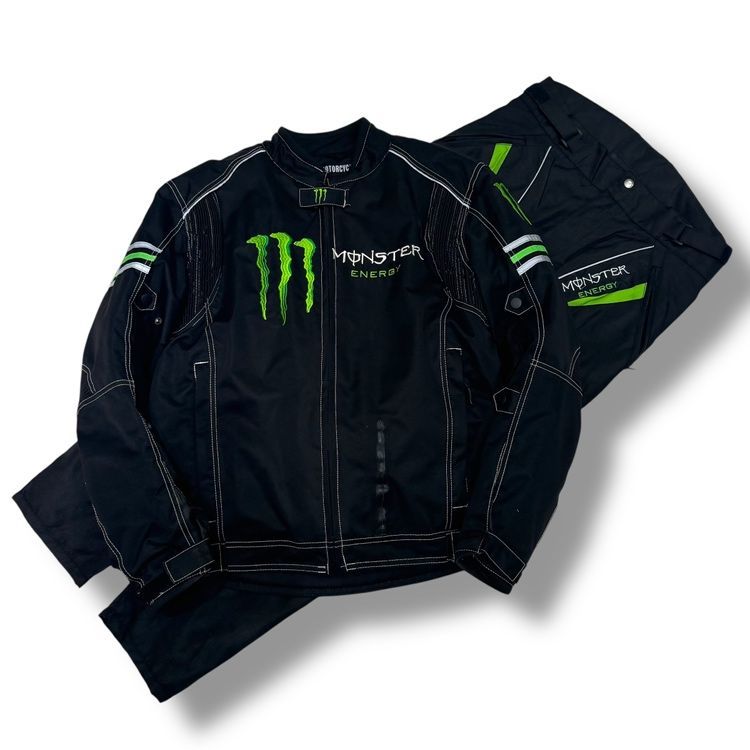 え沖】 MONSTER ENERGY ライディングジャケット セットアップ 上下