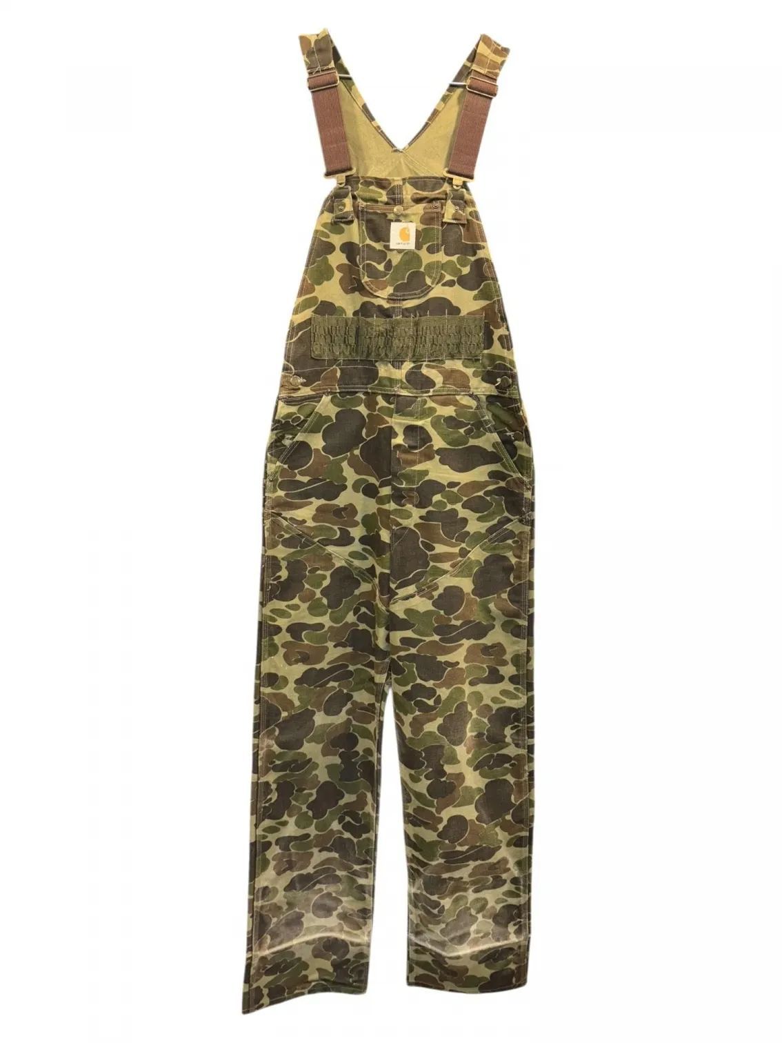 USA製 80s CARHARTT Duck Hunter Camo Overall W32 L34 カーハート