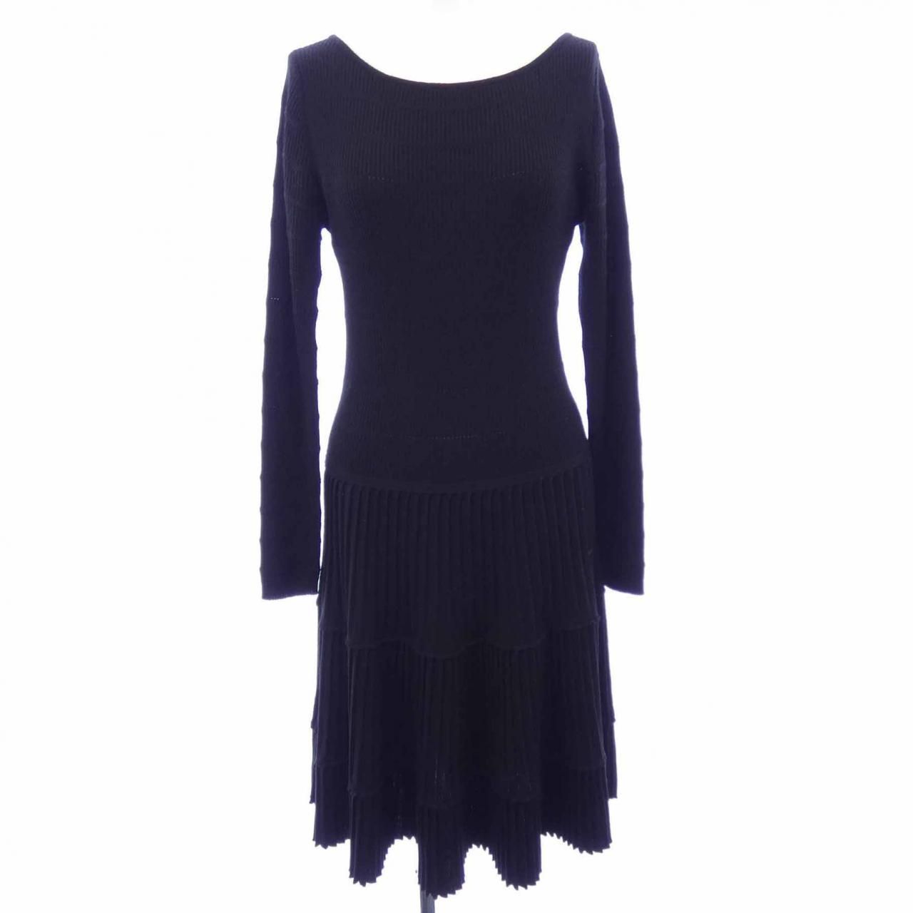 PAULE KA(ポールカ)ニットツイード ワンピース 長袖& ジャケット aoi