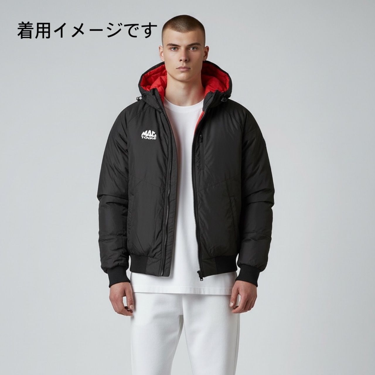 MAC TOOLS Padded Insulated Jacket Men's XL Black Logo Print