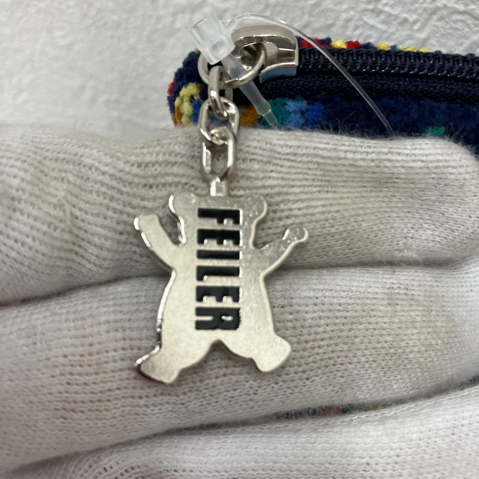 極美品】学校フェイラー ハイジ マルチケース ネイビー 完売品 FEILER