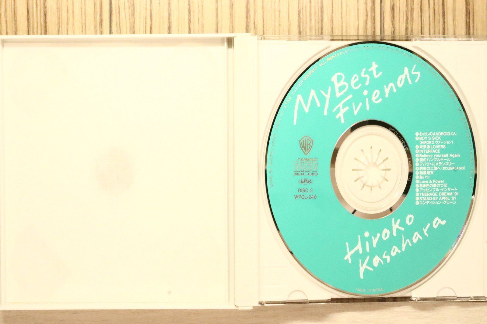 国内盤CD☆笠原弘子/Hiroko Kasahara□ MY BEST FRIENDS 【WPCL239