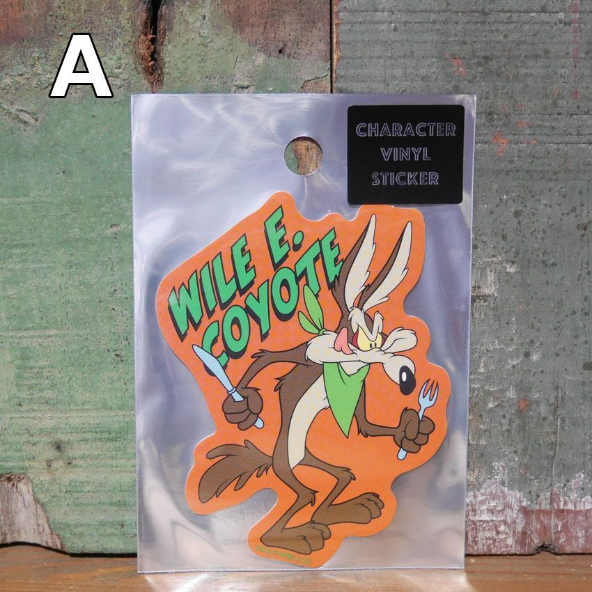 ルーニーテューンズ ステッカー ロードランナー ワイリーコヨーテ