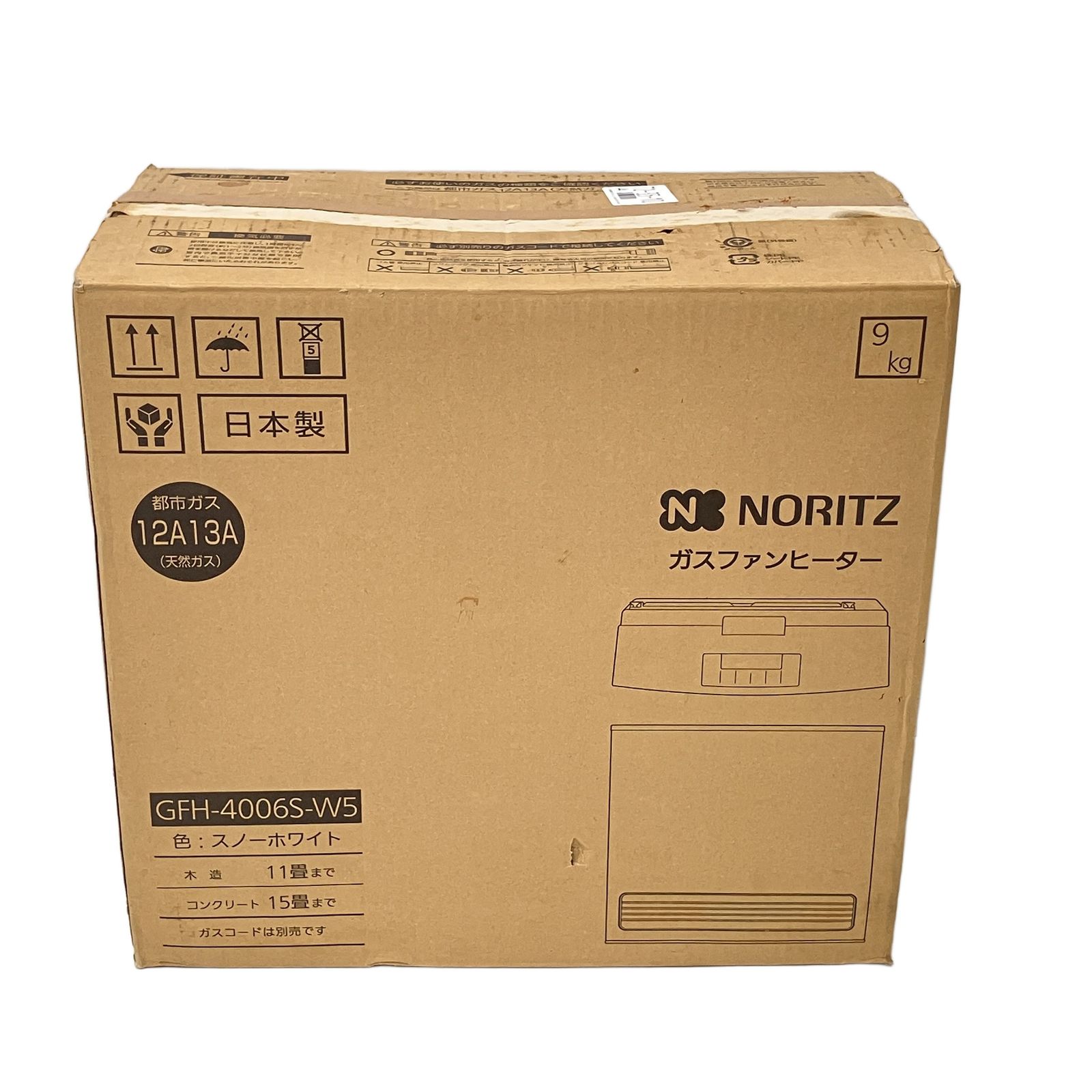 NORITZ ノーリツ GFH-4006S-W5 ガスファンヒーター 2022年製 都市ガス