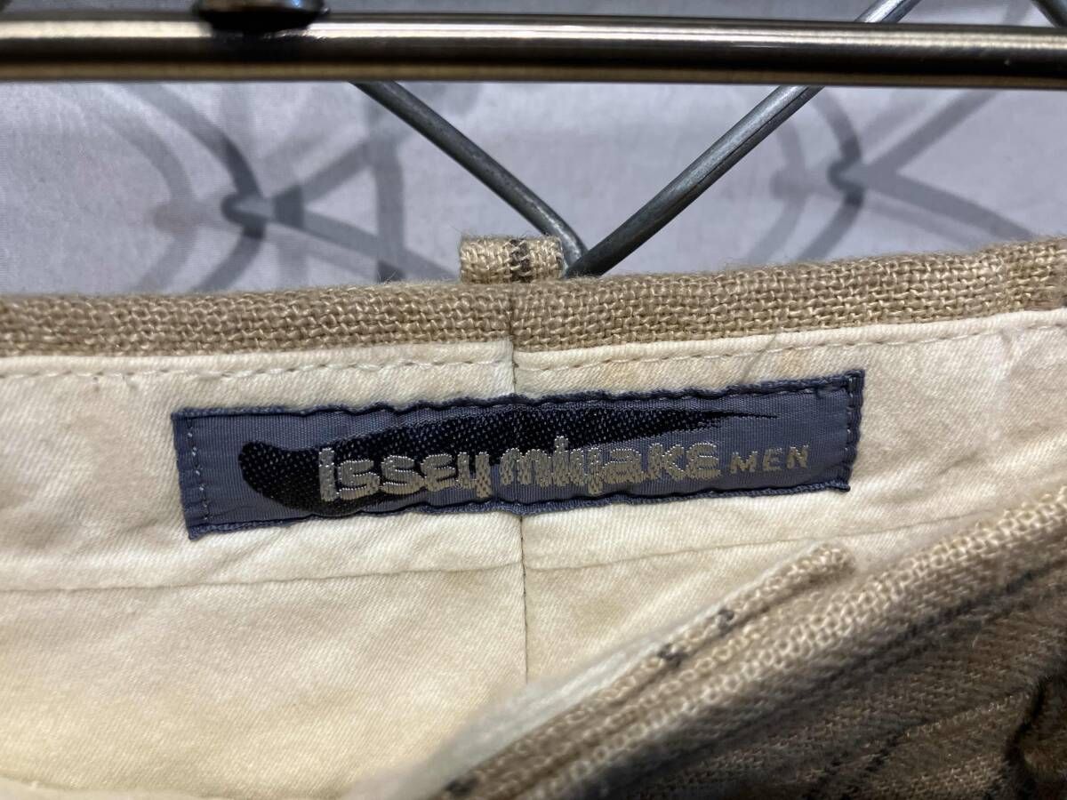 ISSEY MIYAKE 80s 筆タグ リネン バルーン 7分丈 M 日本製 USED 80S