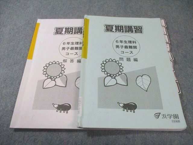 浜学園 小6 男子最難関コース 夏期講習 理科 2023 015m2B - メルカリ