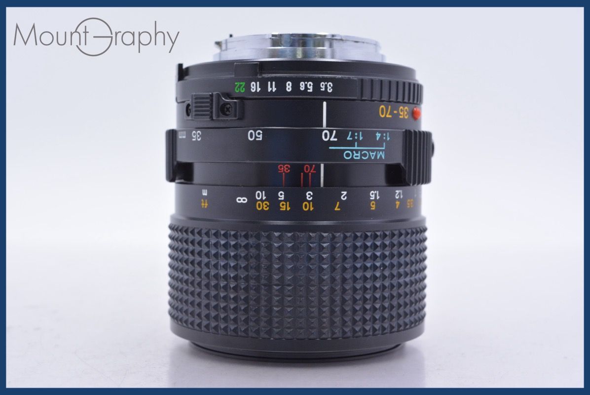 動作保証】 ミノルタ MINOLTA MD ZOOM 35-70mm F3.5 前後キャップ
