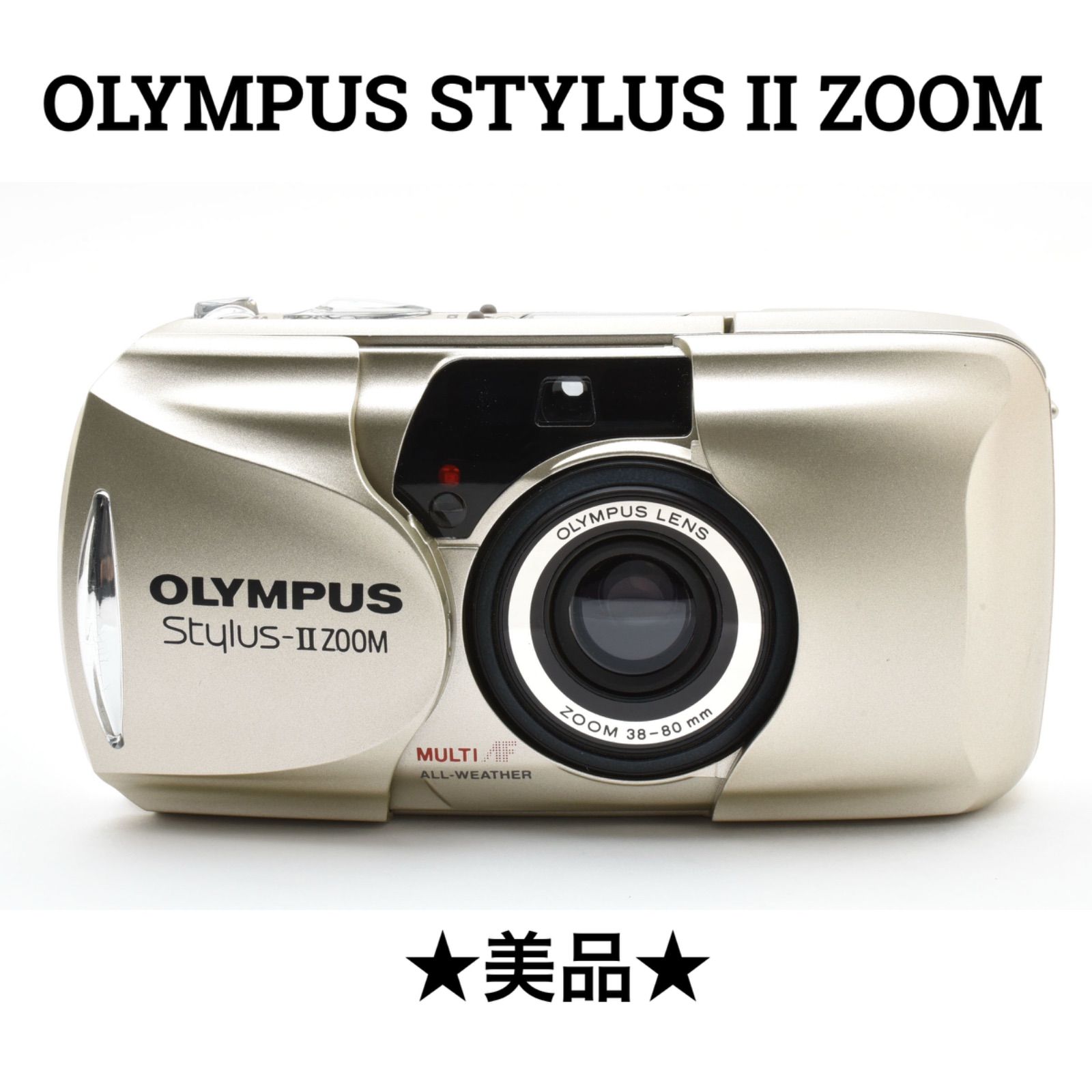 美品】 オリンパス OLYMPUS STYLUS Ⅱ ZOOM コンパクトフィルムカメラ