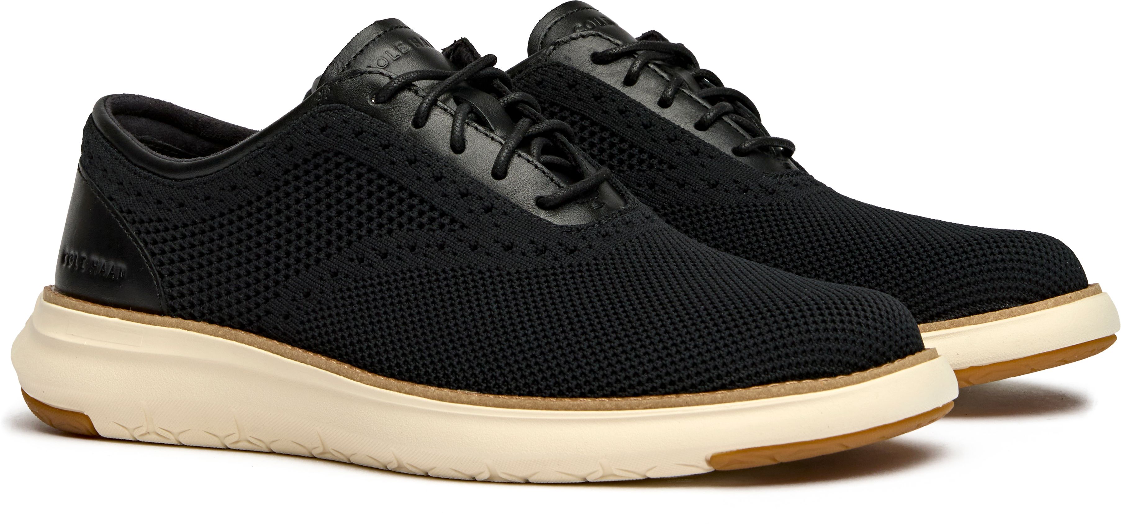 Mens Cole Haan Grand Remix Knit Shoes In Black | Soletrader