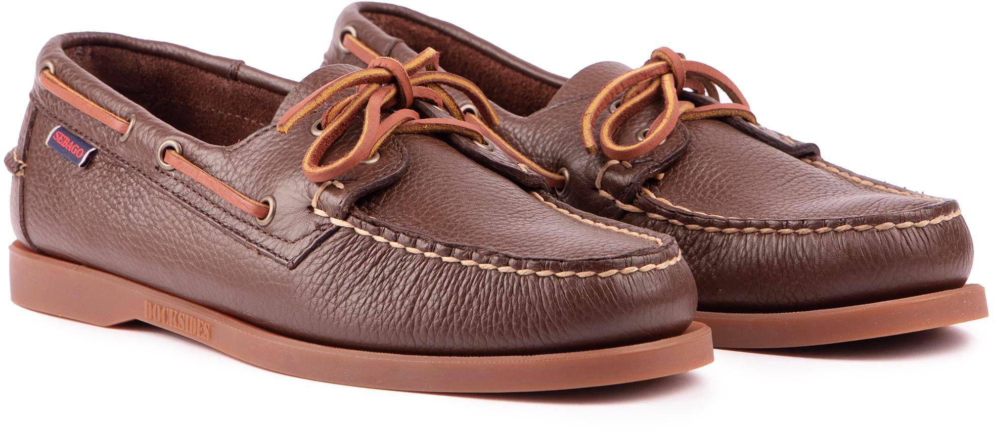 Mens Sebago Portland Martellato Shoes In Brown Cognac Gum | Soletrader