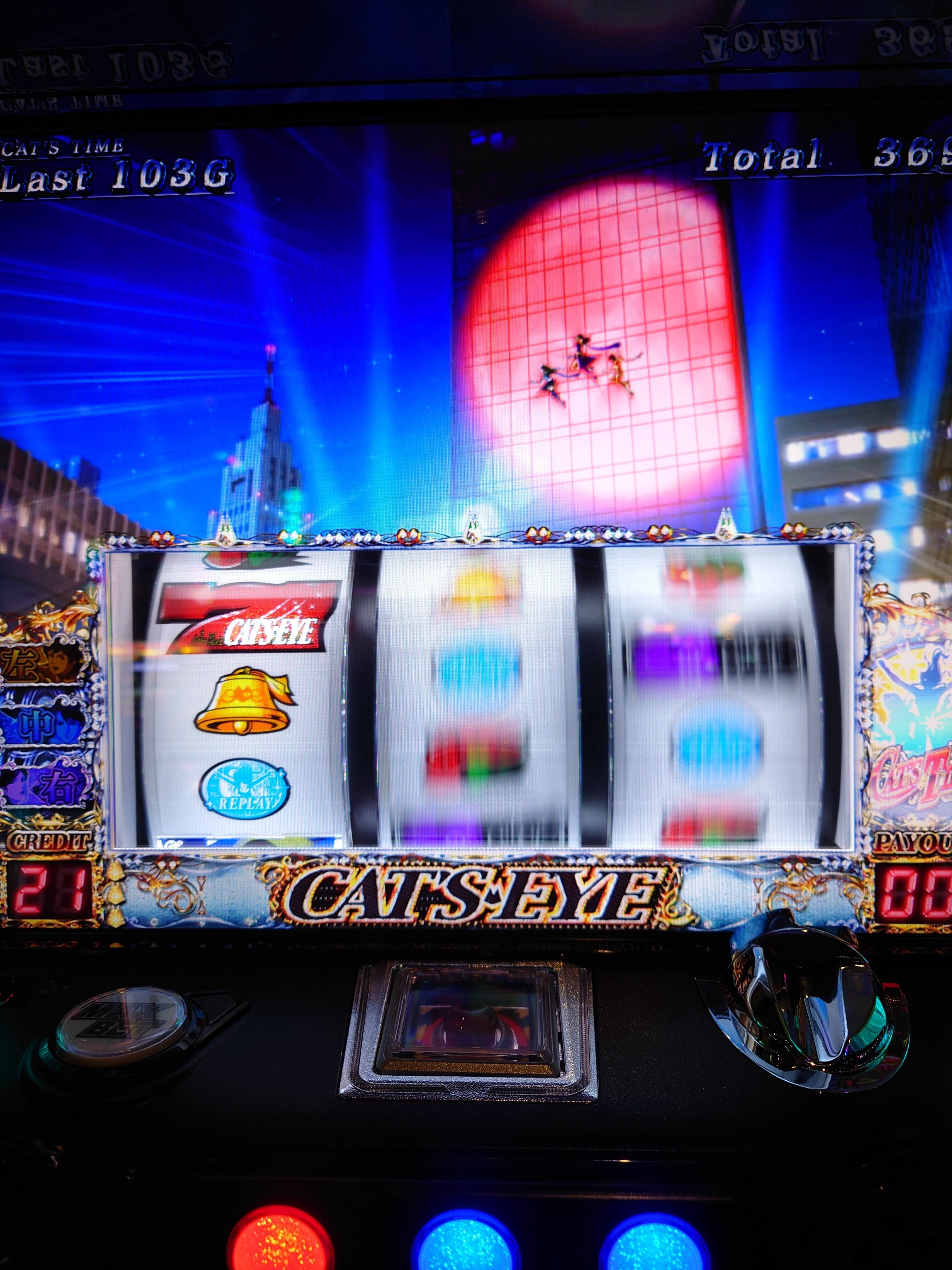 パチスロ キャッツアイ 青7狙い｜RIZA