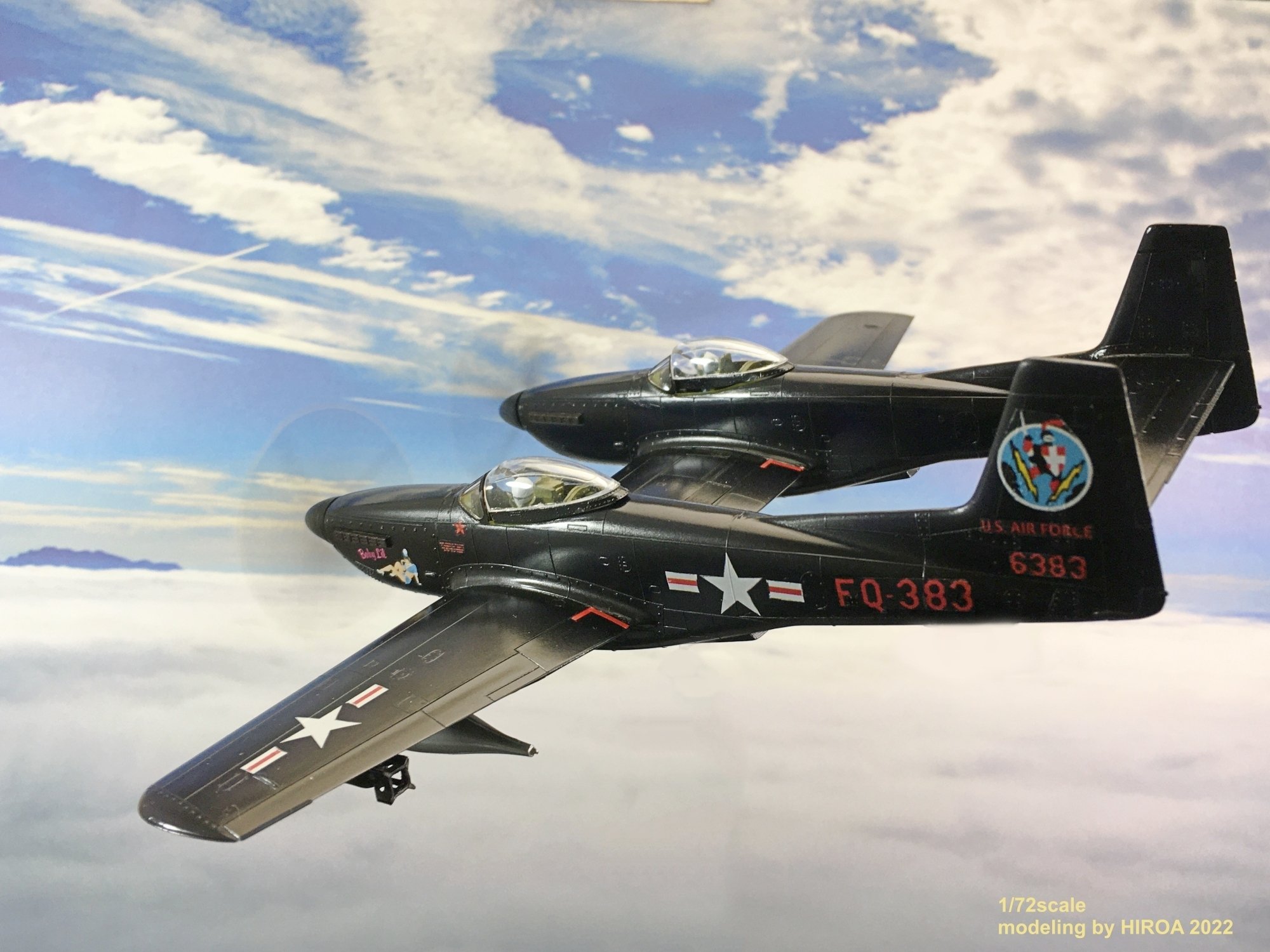 モノグラム 1/72 TWIN MUSTANG ツイン ムスタング F-82G (P-51×2≠102