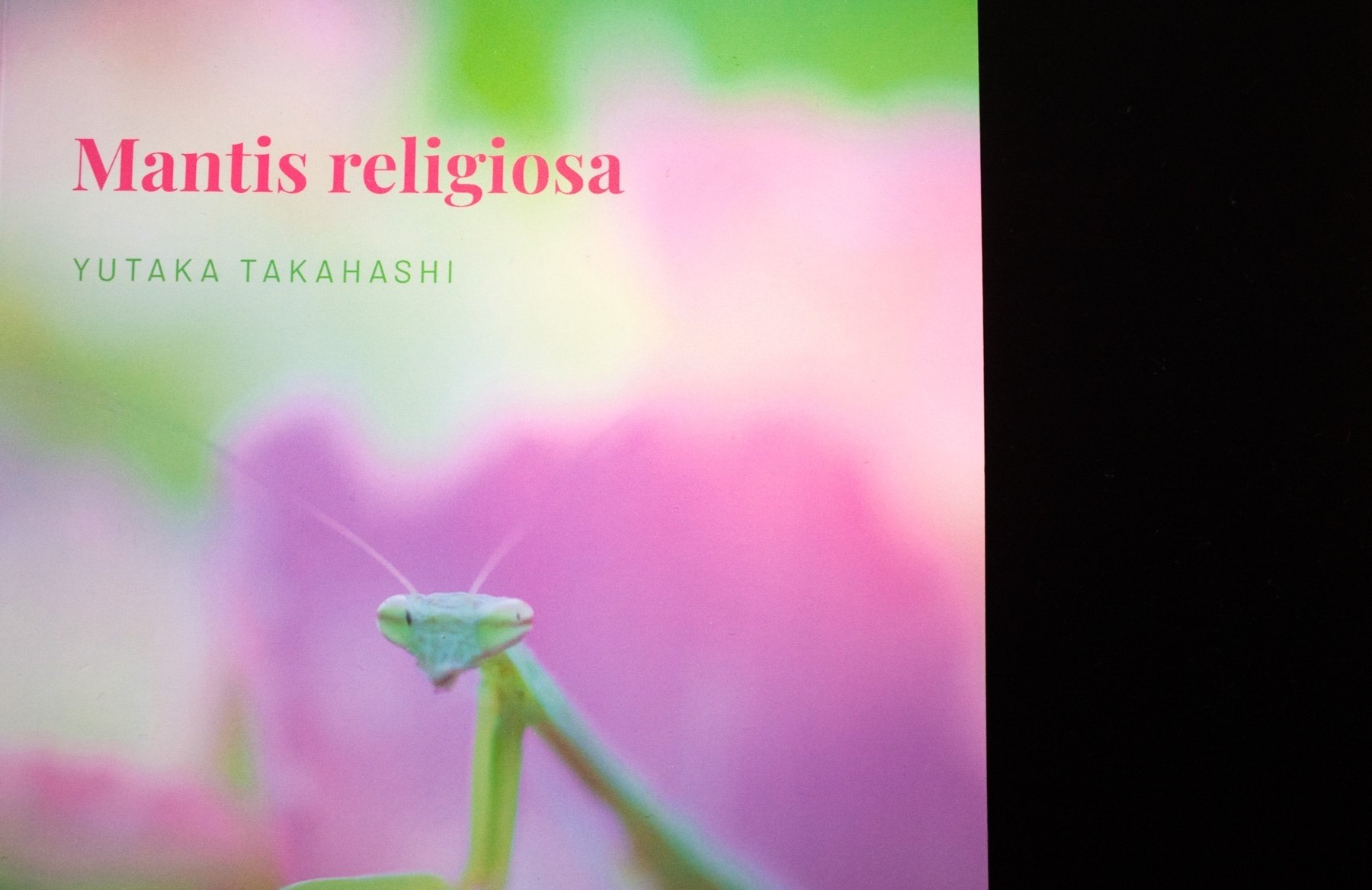 カマキリ写真本を買ってみた。フランス語の。｜昼杉 起太