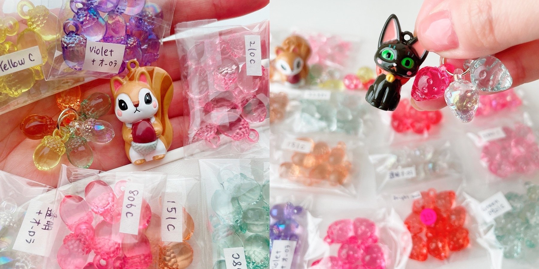 3月のライオン」リスポッケ先生&いちごちゃん根付鈴 仕上げのおしゃれ