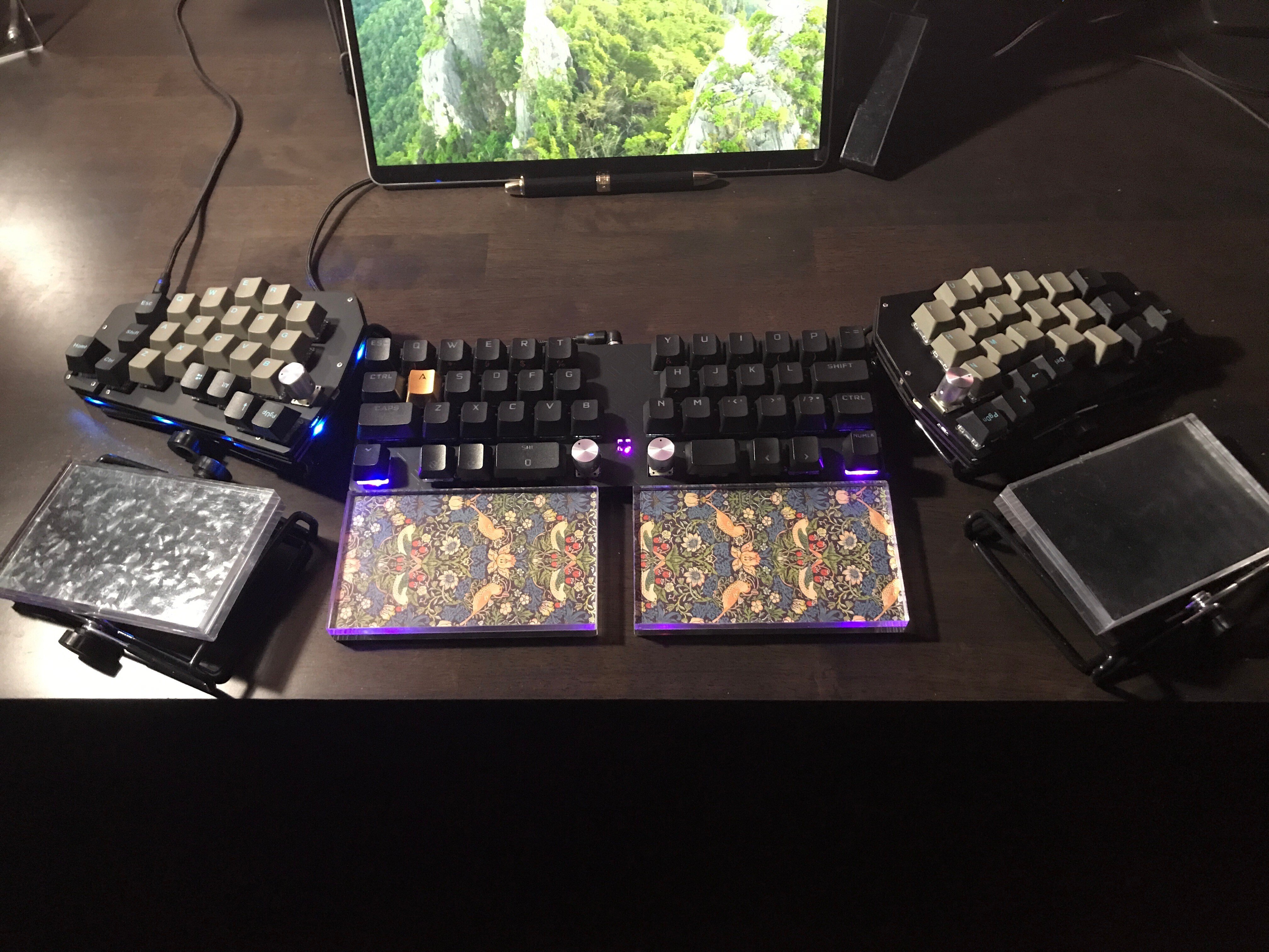 GoFortySplit（Alu黒 ）＋パームレストカバー