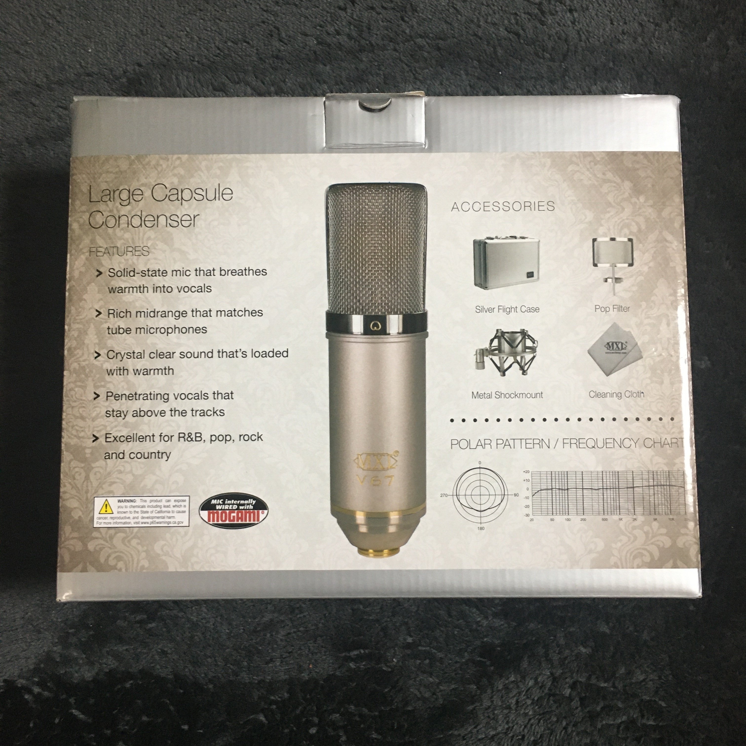 MXL MXL ( エムエックスエル ) / V67G-HE コンデンサーマイク】開封し