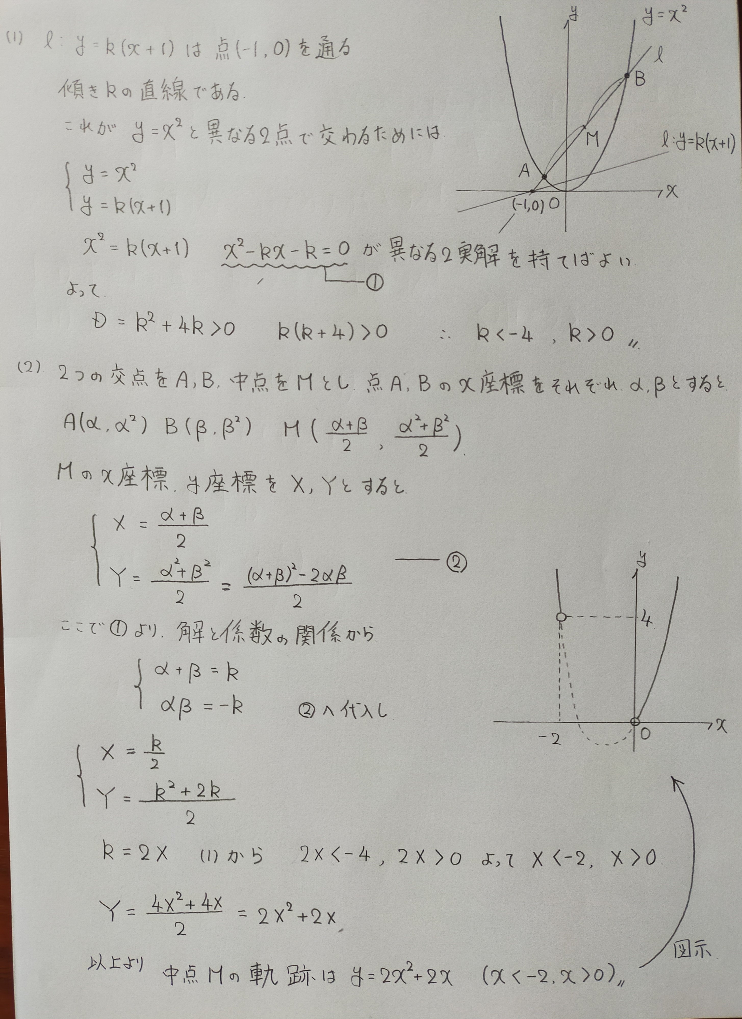 青山学院大学】過去問 軌跡と領域｜マコリー