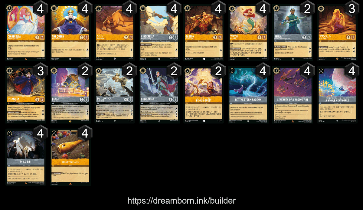 Tial1】ロルカナ ルビーアメジスト 優勝デッキ【1弾から勝つ】 Tial1