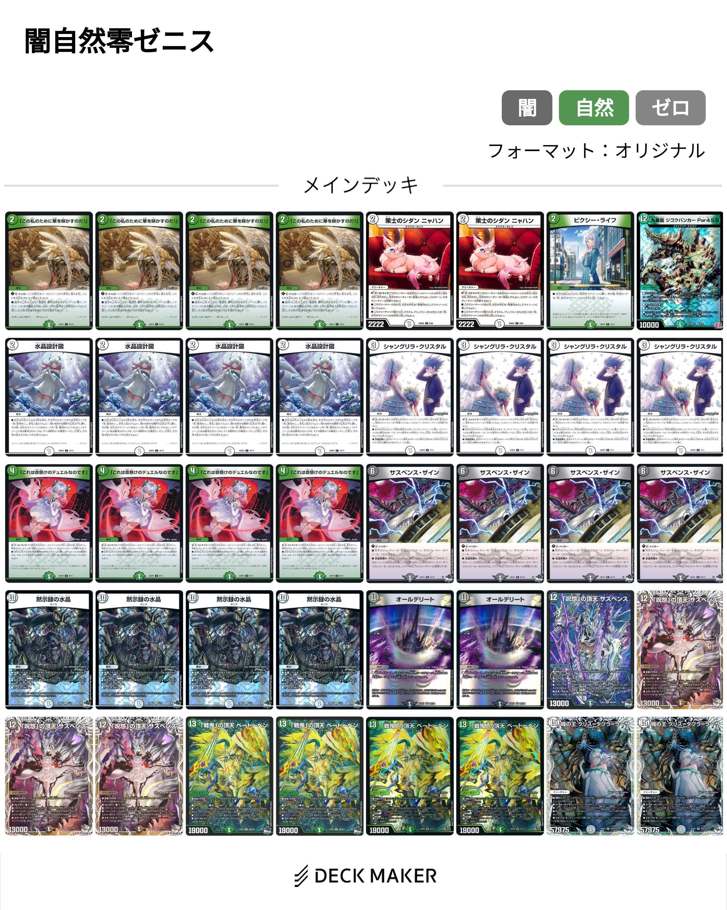 デュエマ 4/23 黒緑ゼニスを回してみる｜ばいおめが