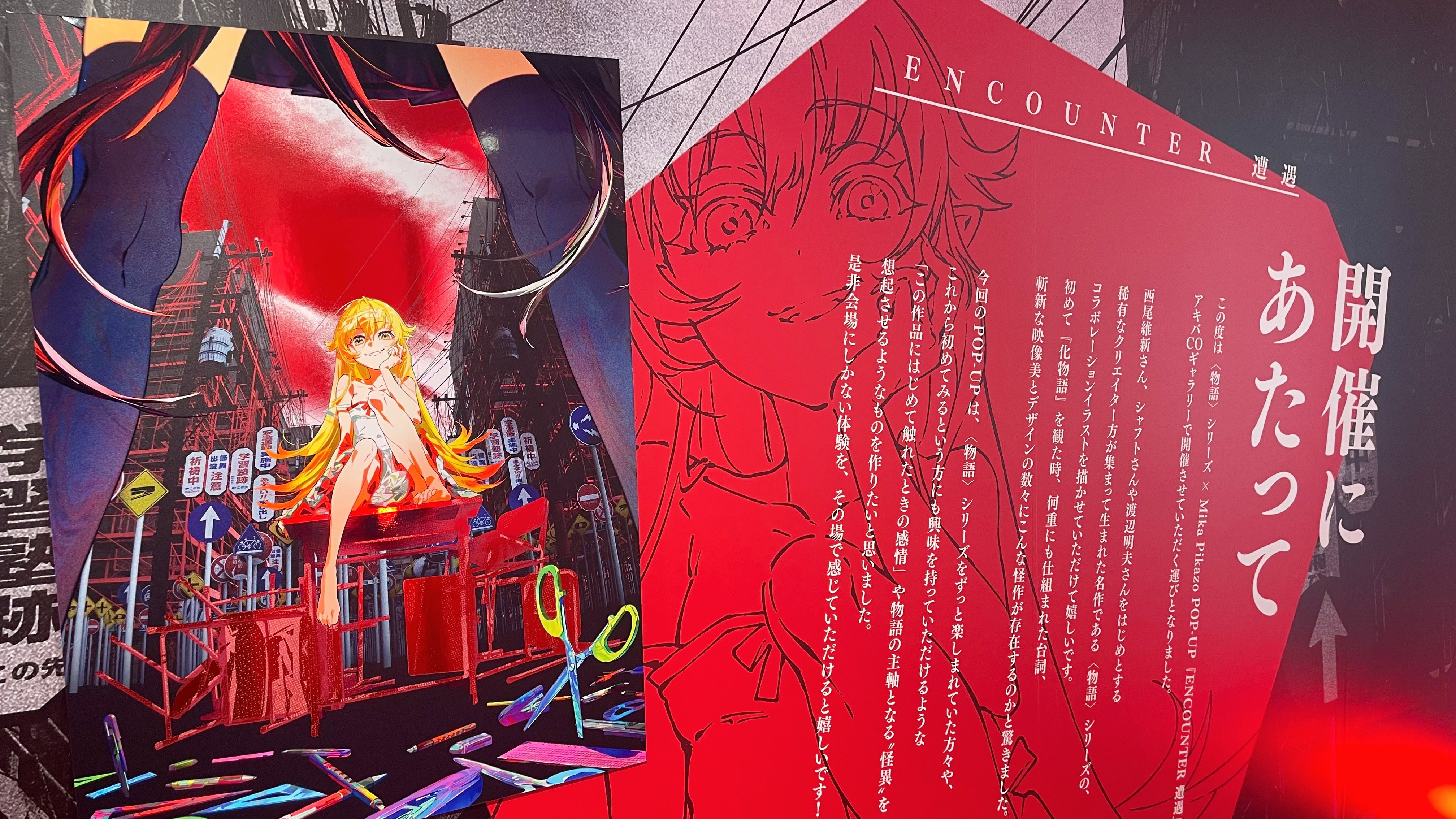 物語〉シリーズ × Mika Pikazo POP-UP『ENCOUNTER 遭遇』｜こーへー