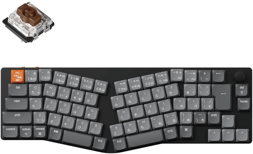 Keychron K11 Max Alice 3WAY JIS RGB ホットスワップ ロープロ (茶軸