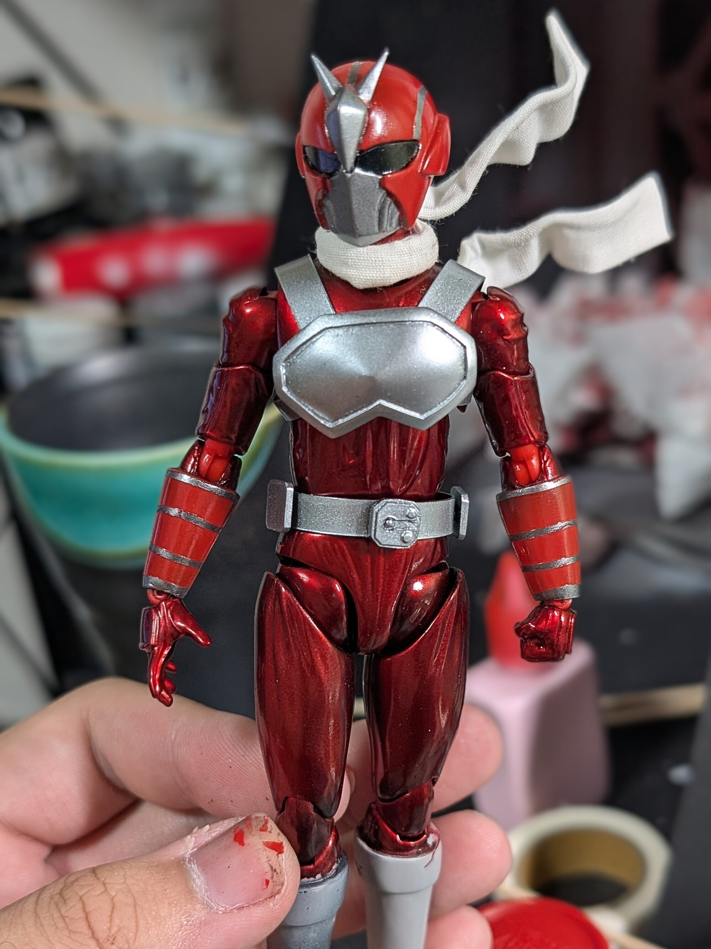 迫真手芸部】 S.H.Figuarts改造『超人サイバーZ 1号』 【フィギュ