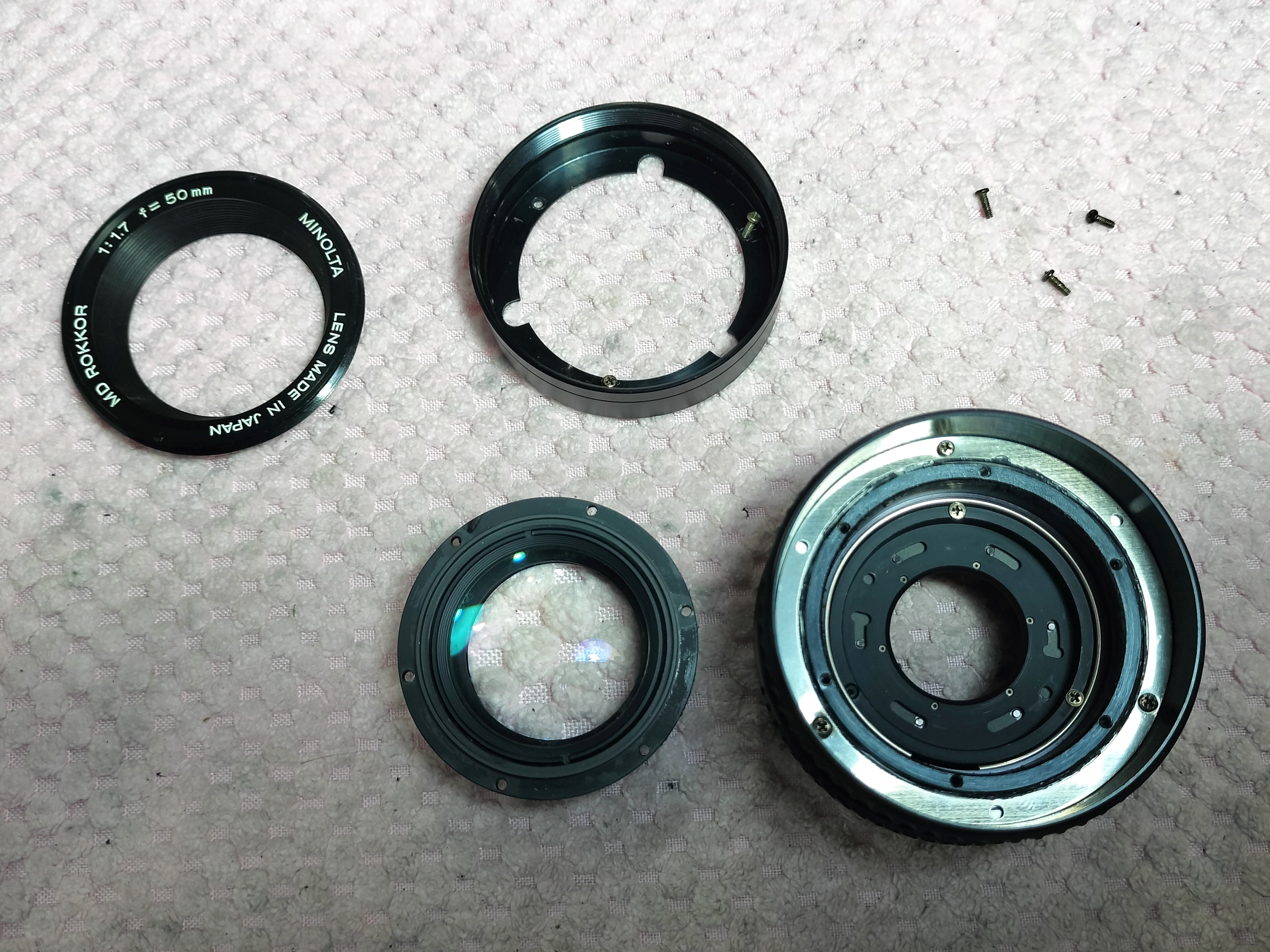 分解清掃済美品】MINOLTA X-7＆MD ROKKOR 50mm f1.7 分解清掃済美品