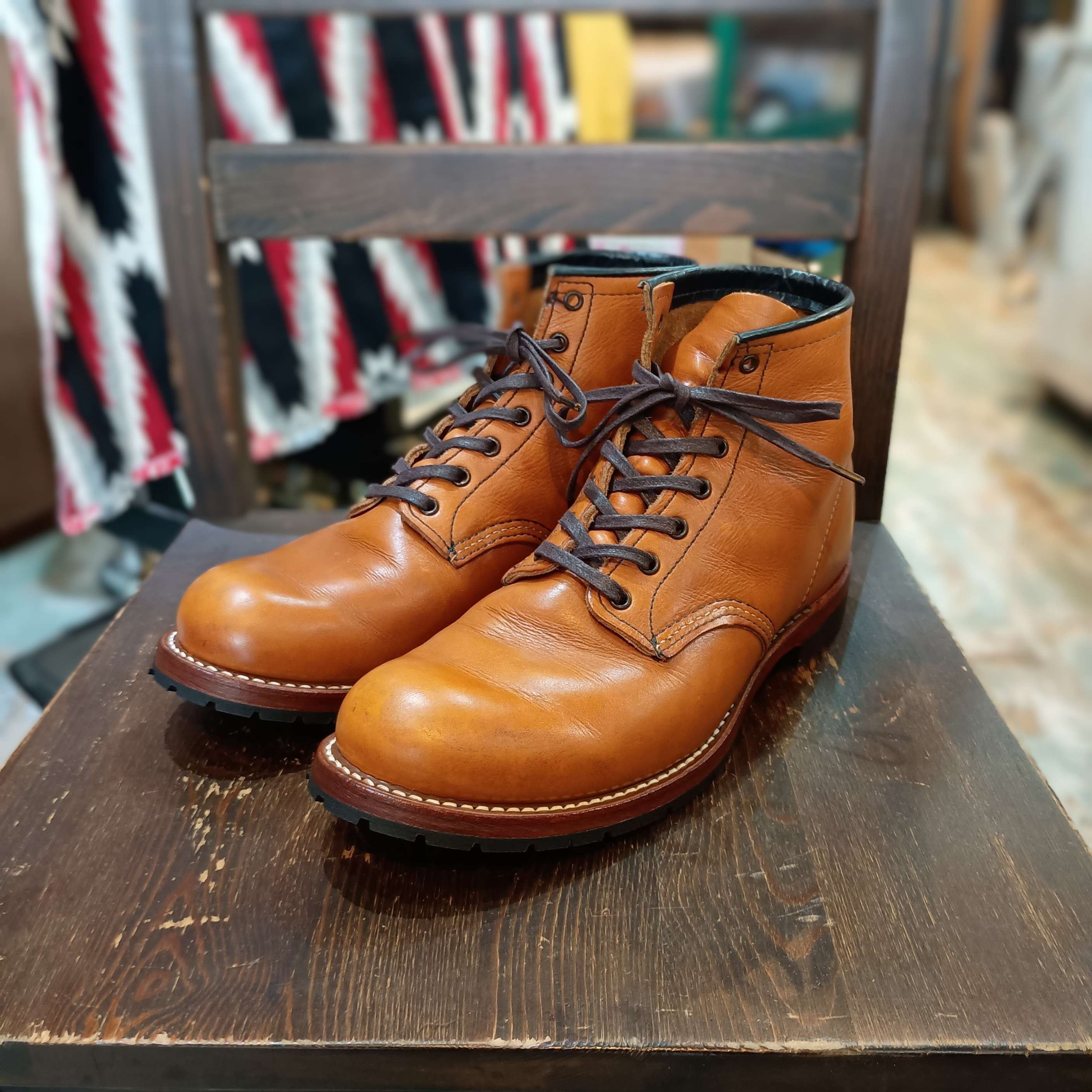ハーフソール交換】Red Wing Beckman加水分化したハーフソール交換