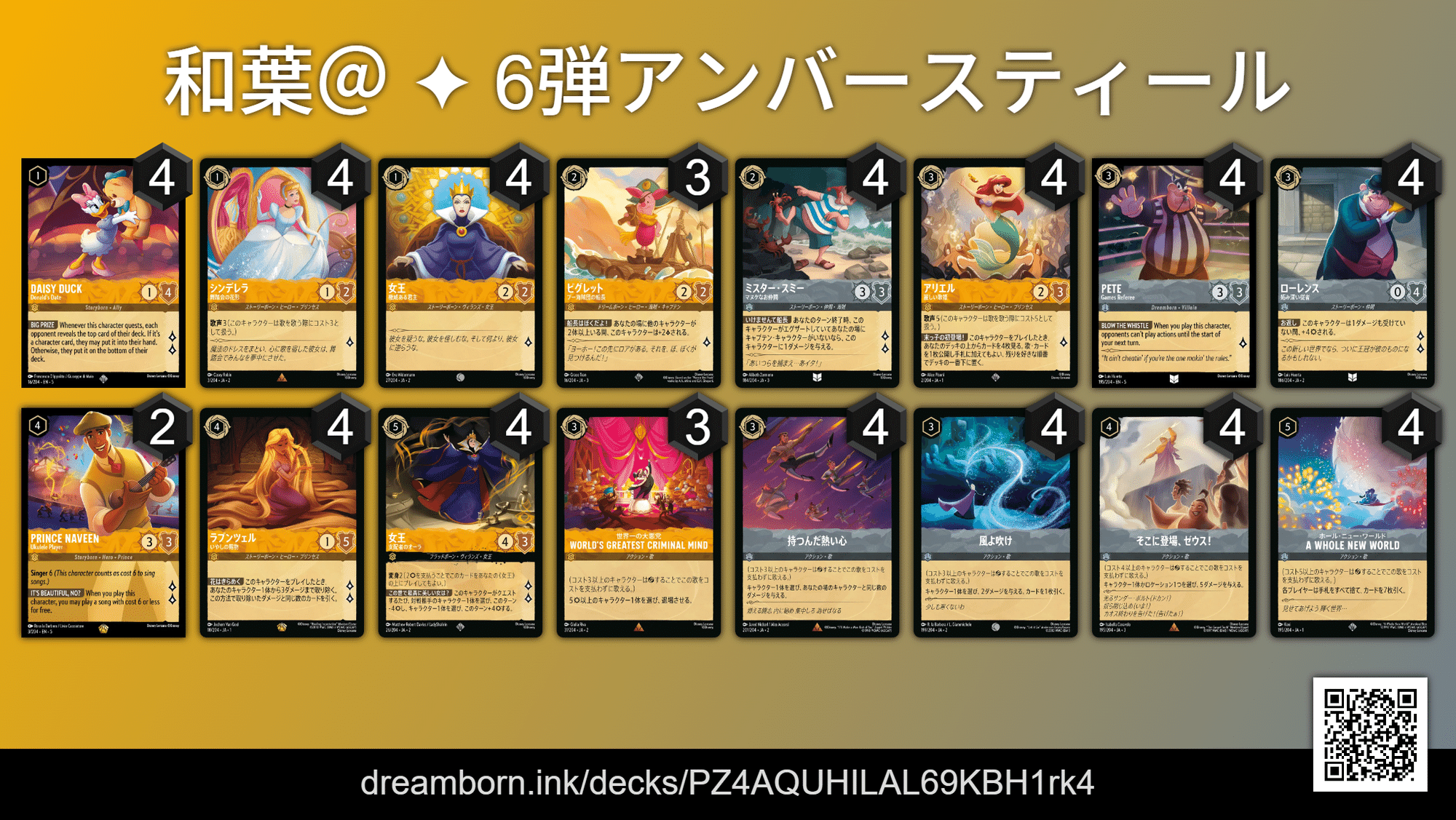ロルカナ 6弾デッキ紹介記事｜和葉＠