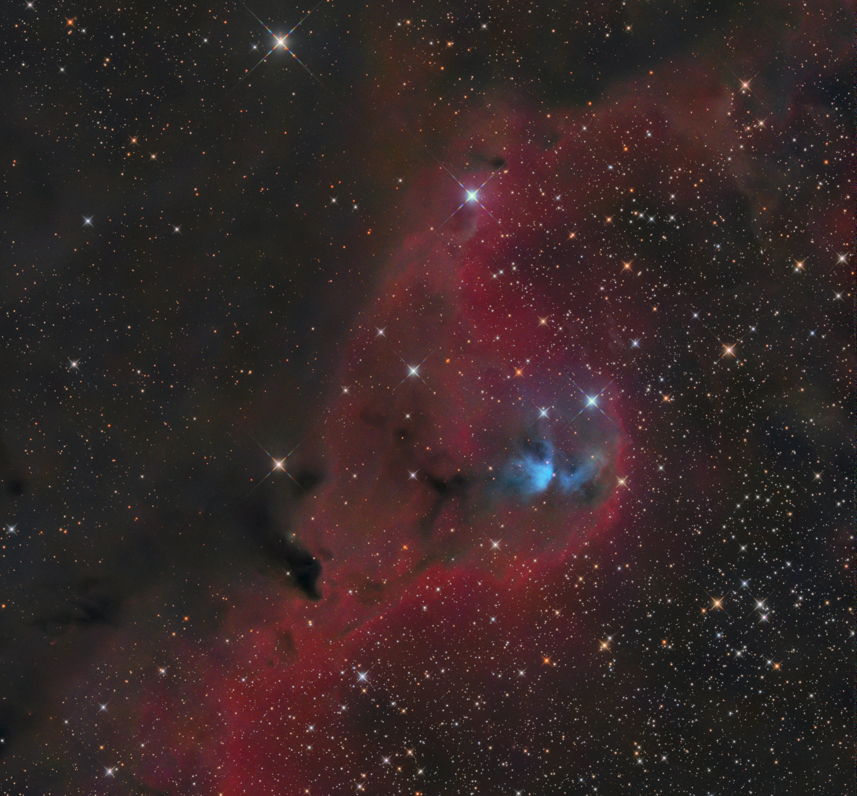 スタック前のGradientCorrectionの効果Ced51 / LDN1583｜近江商人