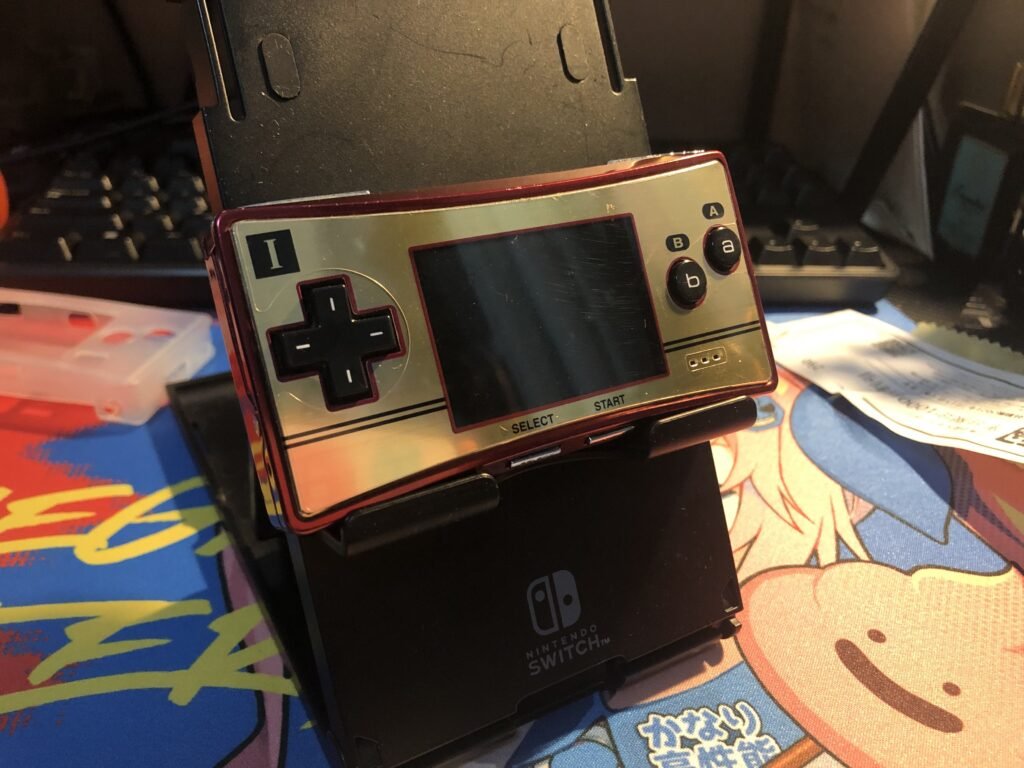 レトロゲーム)ゲームボーイミクロ[ファミコンカラー]を買いました