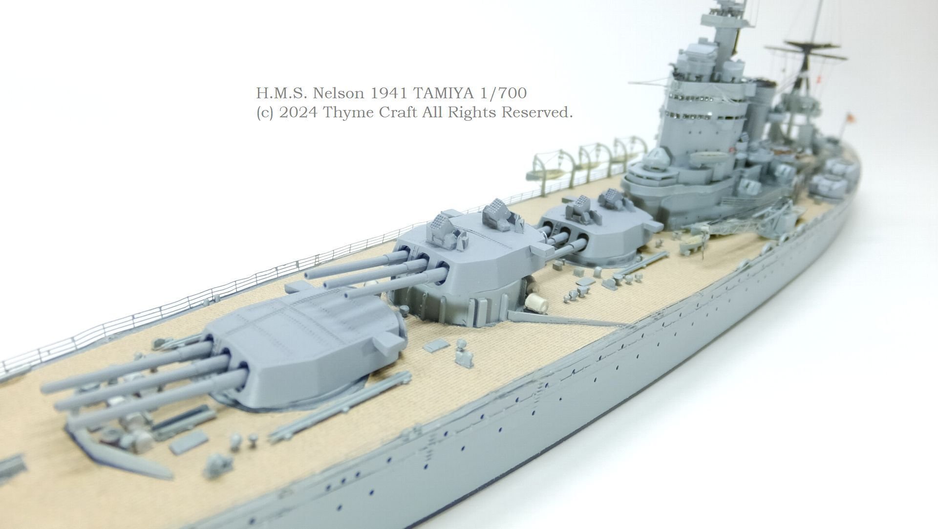 HMS Nelson 1941 英国海軍戦艦ネルソン (Tamiya 1/700 waterline kit