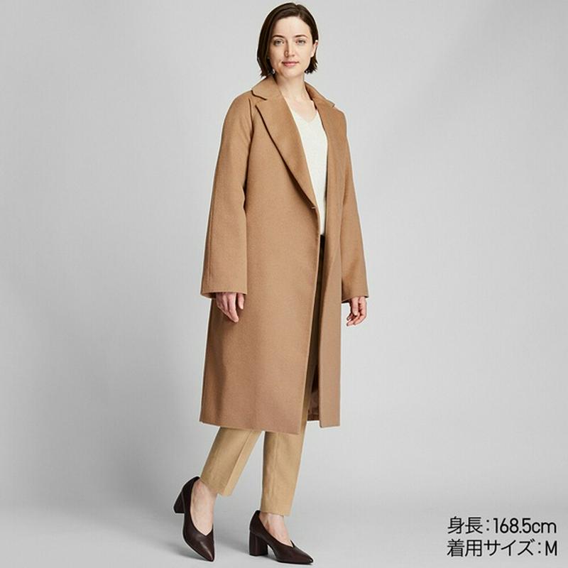 UNIQLO(ユニクロ)の「ウールブレンドラップコート」 - PARTE