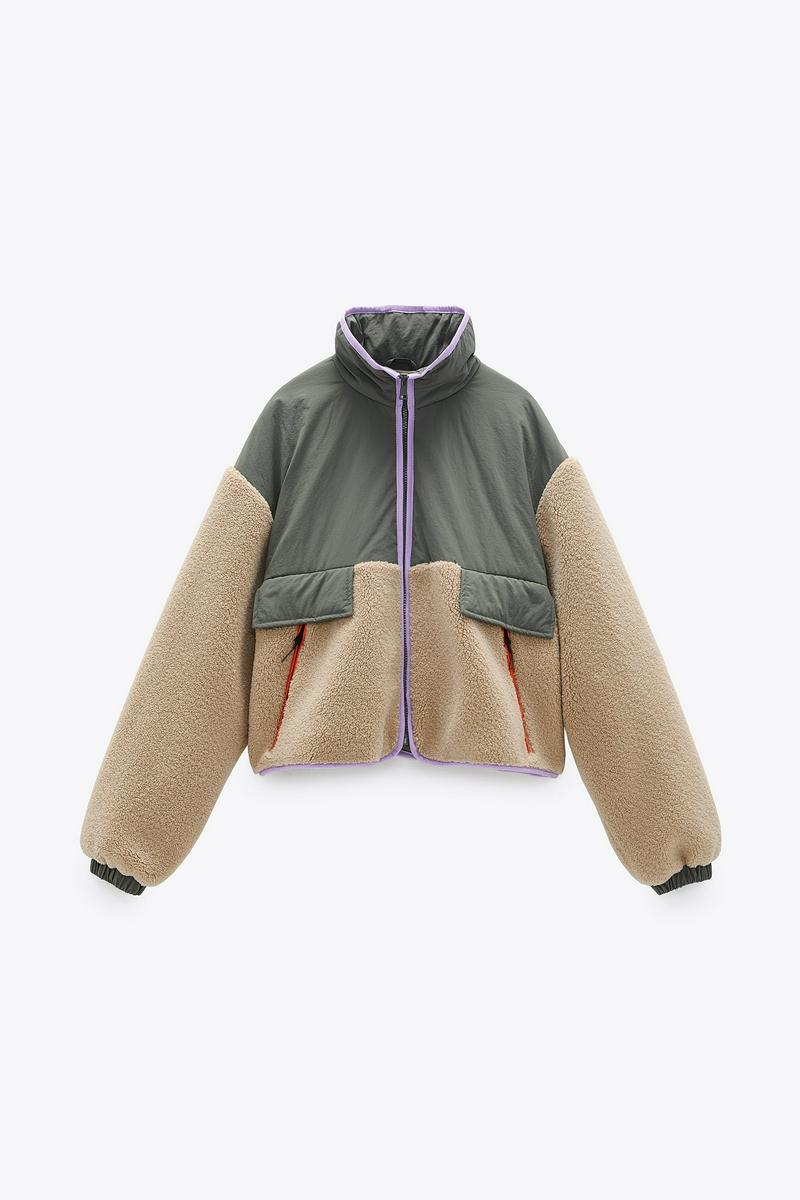 ZARA(ザラ)の「コンビフードジャンパー」 - PARTE