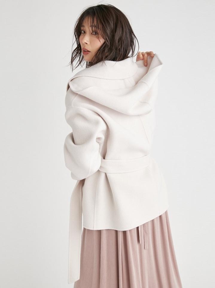 FRAY I.D(フレイ アイディー)の「2wayフードショートリバーコート