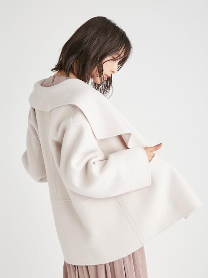 FRAY I.D(フレイ アイディー)の「2wayフードショートリバーコート