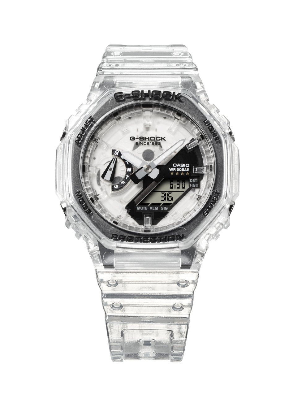 カシオ G-SHOCK から40周年記念スケルトン・モデル「CLEAR REMIX」が