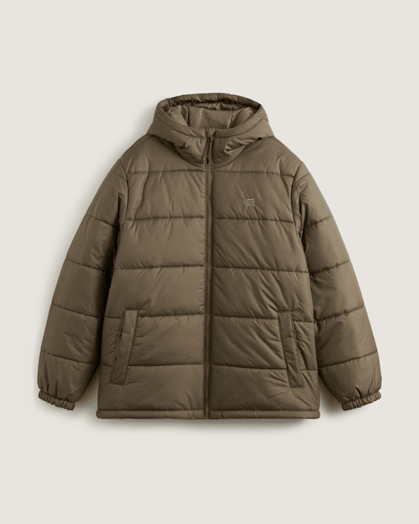 Hillgate Puffer Jacket en Olive Brown | Vans CA