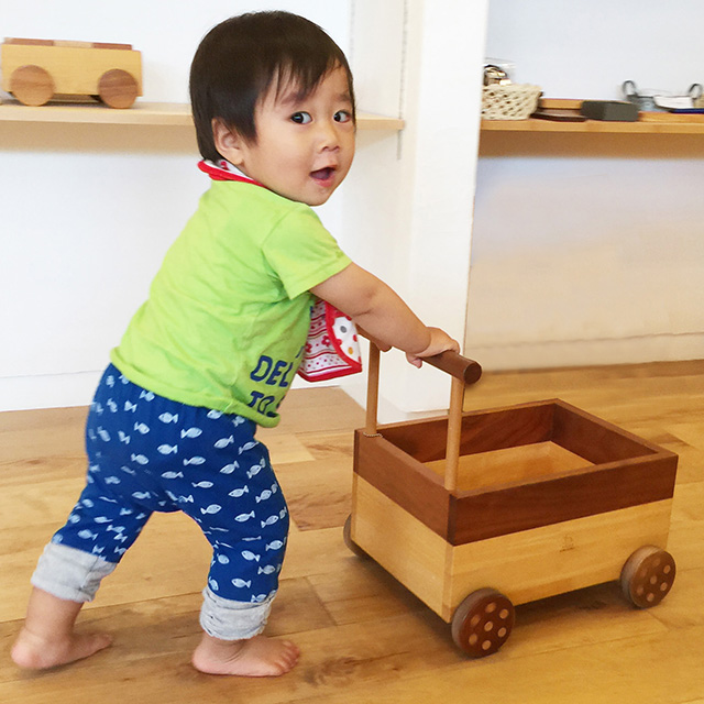手押し車 | 木のおもちゃ飛鳥工房 | HOME