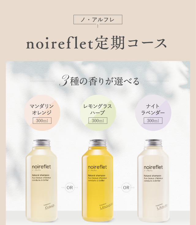ノ・アルフレ noireflet ナチュラルシャンプーセット noireflet ノ