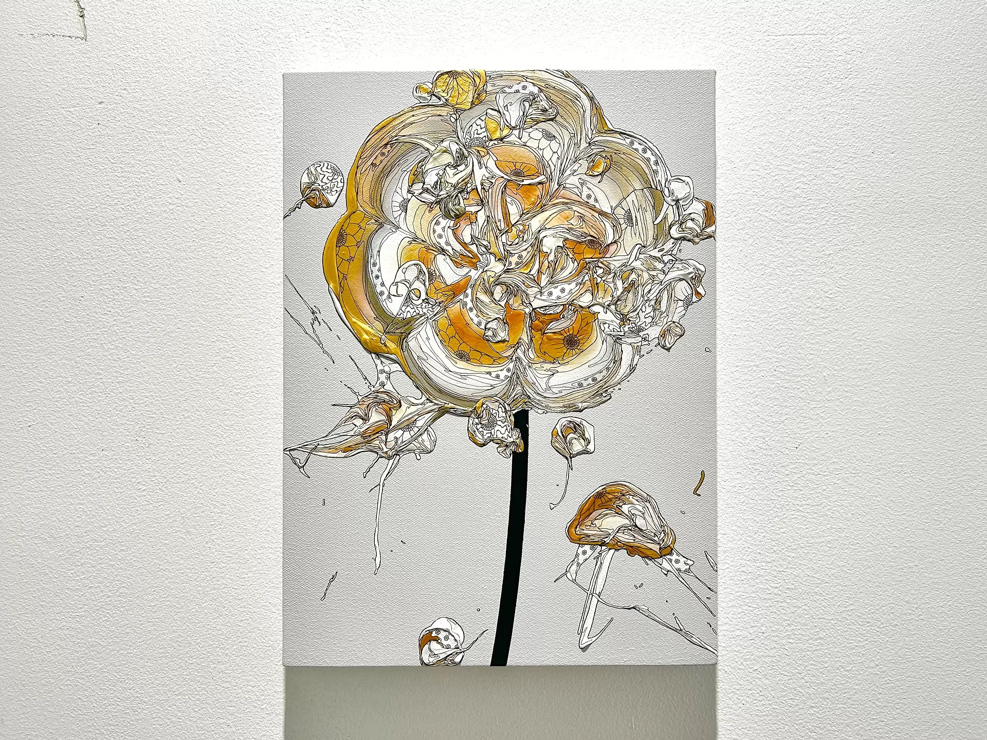 真作 大きい一点物 油彩 肉筆 奥田紘 静物 直筆サイン カード 高島屋