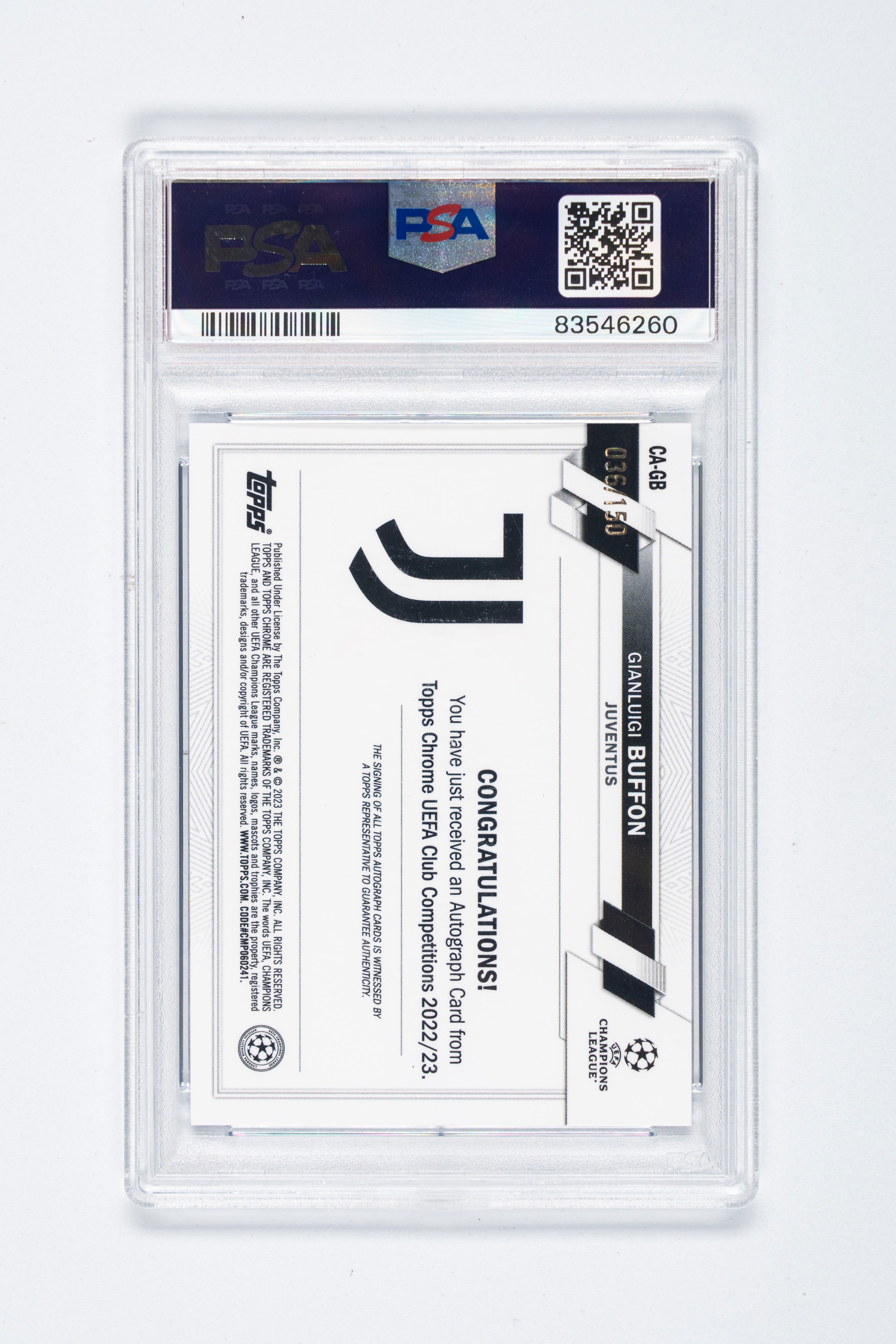 Gianluigi Buffon - Gianluigi Buffon – Signed Card – Juventus