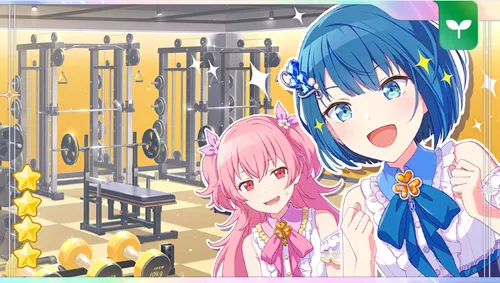 プロセカ】[Fantastic！トレーニングルーム]桐谷遥のカードイラストと