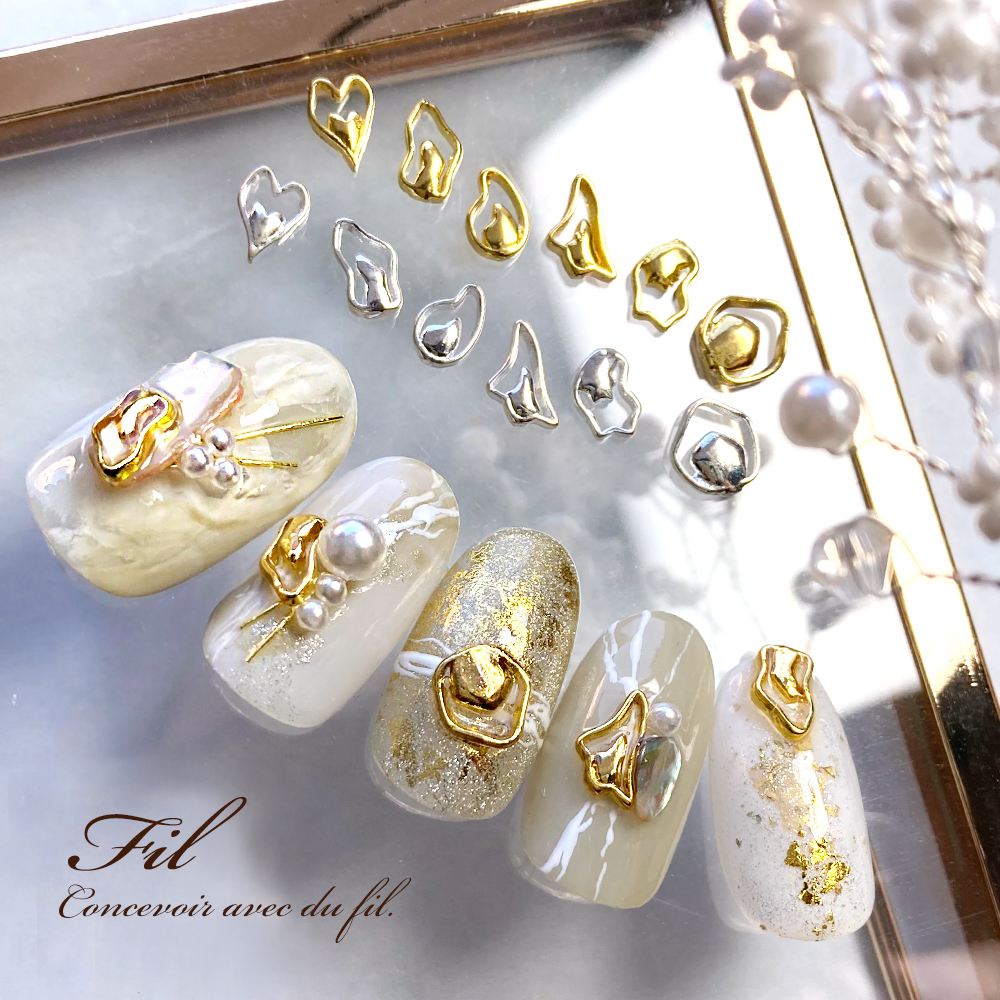 ▶︎ネイルパーツ/スターフィッシュ/シルバー/P-03 楽天市場】【メール